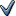 ✓